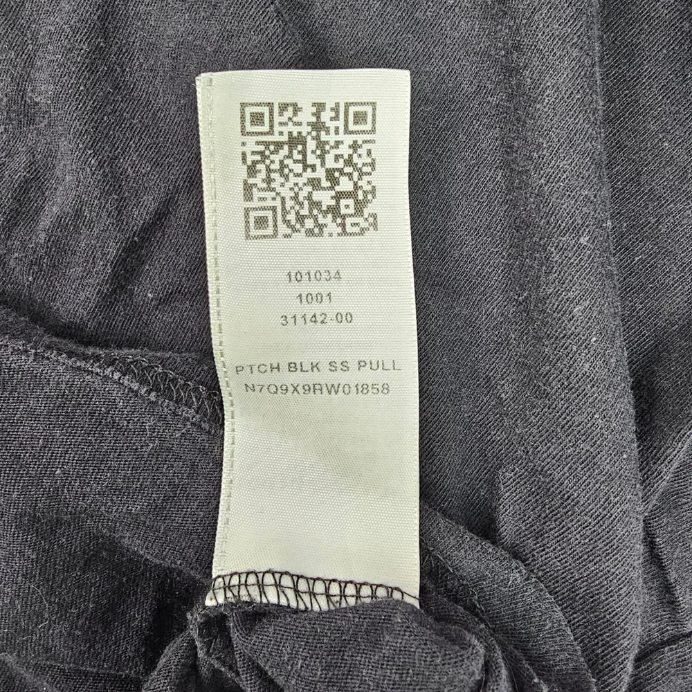 True Religion Mens M Pitch Black SS Pullover Tee Buddha Y2K Nostalgia Streetwear